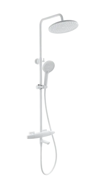 Душевая стойка Wonzon & Woghand NEO WW-B3035-A2-MW, матовая белая Sancos — Оригинал