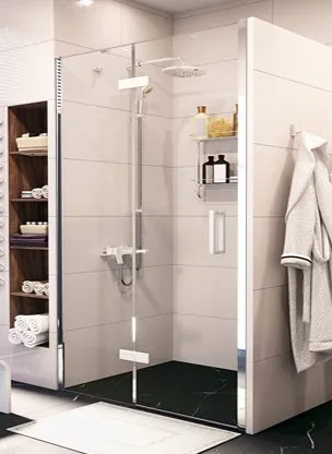 Душевая дверь в нишу Wasserkraft Aller White 10H05LW 120 см Sancos — Оригинал
