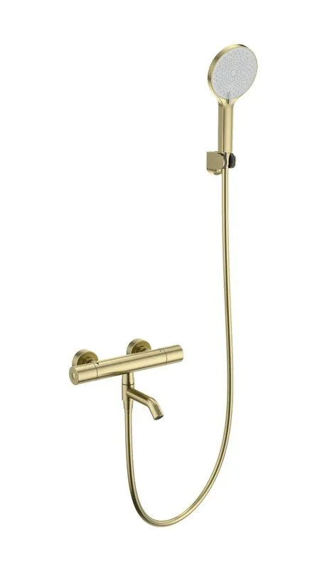 Термостатический смеситель Wonzon & Woghand WW-B3013-A1-BG, для ванны с душем, брашированное золото Sancos — официальный сайт