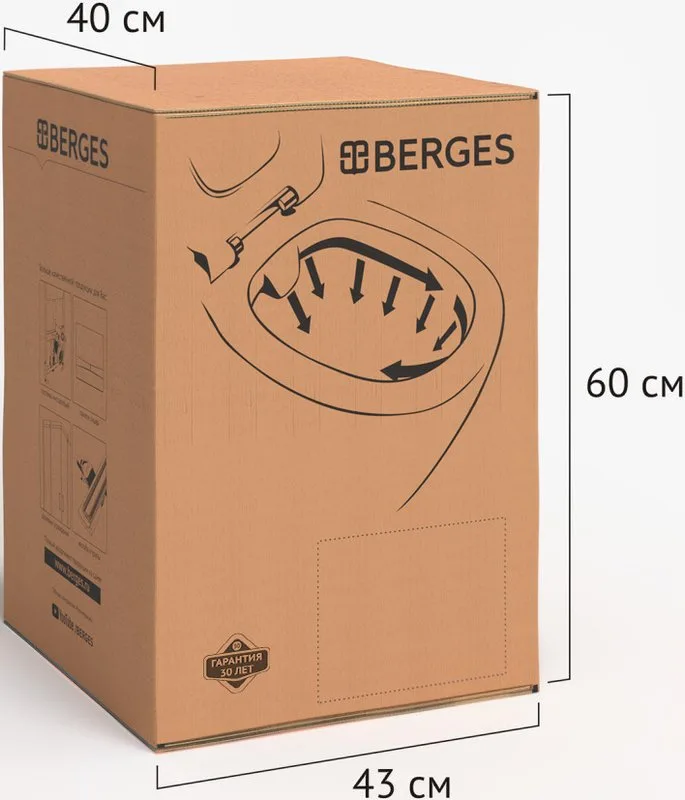 Унитаз подвесной Berges Ventas Rimless 082135 Sancos — официальный сайт