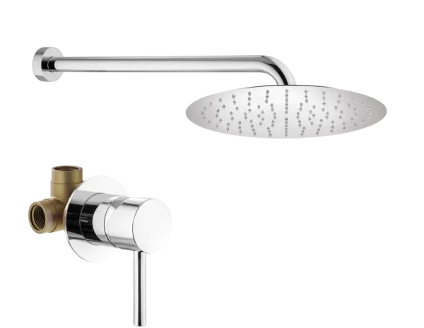 Душевой комплект Plumberia Selection Ixo KITXO01CR С ВНУТРЕННЕЙ ЧАСТЬЮ, хром Sancos — Оригинал