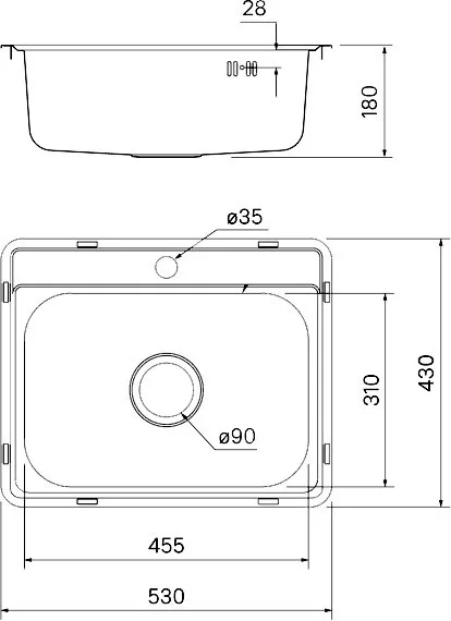 Мойка кухонная IDDIS Basic BAS53S0i77 Sancos — официальный сайт