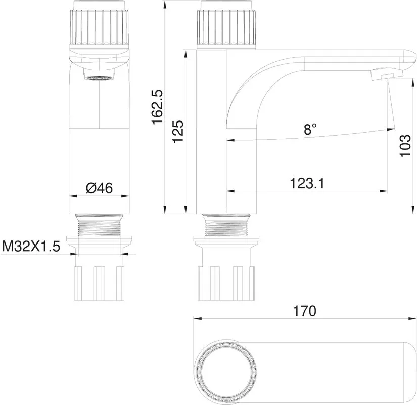 Смеситель для раковины Wonzon & Woghand WW-A40412-MW белый матовый Sancos — официальный сайт