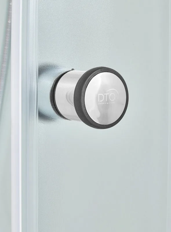 Душевая кабина DTO D10S (100х100х220), высокий поддон (50 см), профиль хром, стекло матовое (4 мм),  Sancos — официальный сайт
