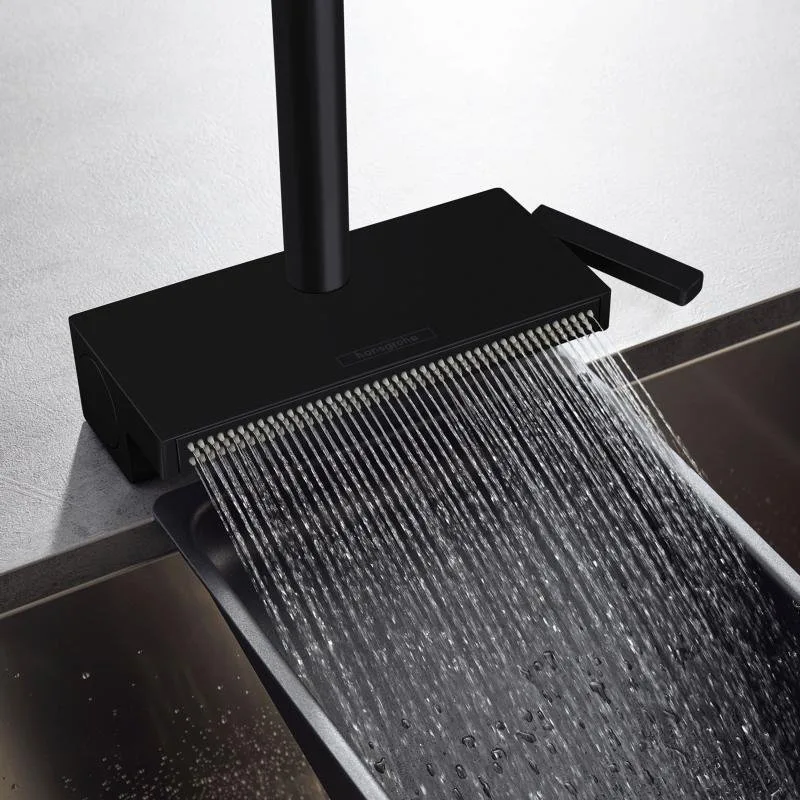 Смеситель для кухни Hansgrohe Aquno Select M81 Aquno Select M81 73830670 матовый черный Sancos — официальный сайт