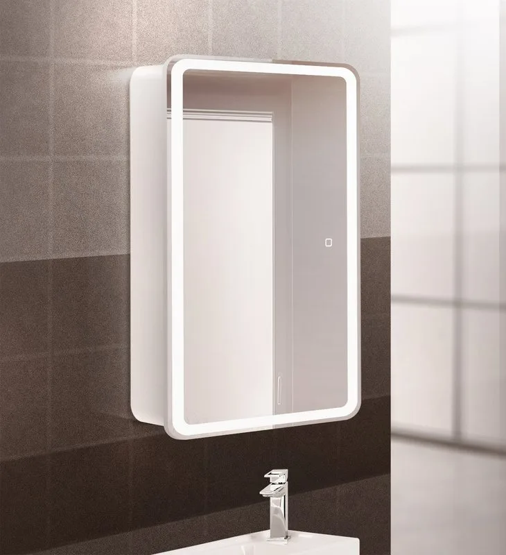 Зеркало-шкаф BelBagno Marino SPC-MAR-500/800-1A-LED-TCH с подсветкой Sancos — официальный сайт