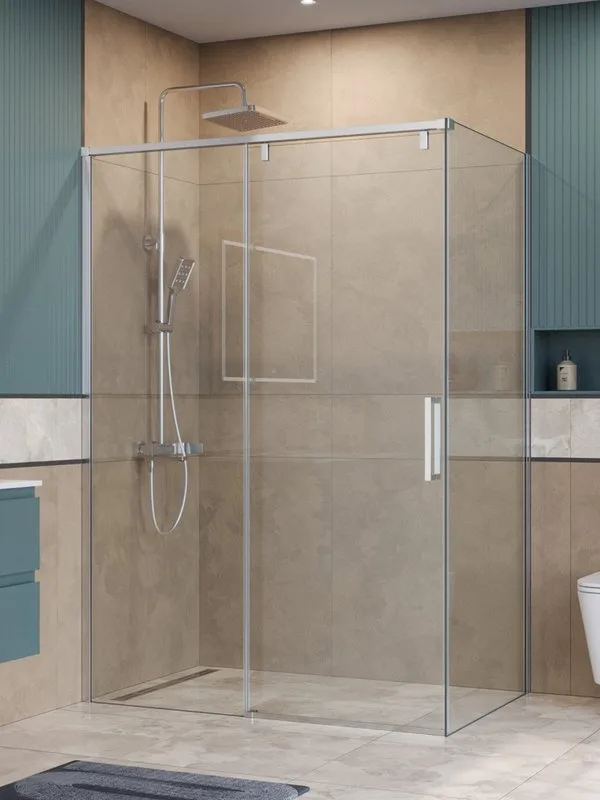 Душевой уголок BelBagno Soft Close-1 AH-1-140/80-C-Cr профиль хром Sancos — официальный сайт