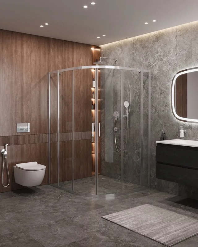 Душевой уголок Cezares Molveno RH 22 110/100 C Cr IV Sancos — официальный сайт