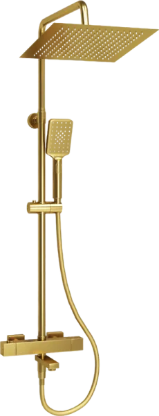 Душевая стойка Wasserkraft Aisch A199.260.201.BG Thermo, с термостатом, золото Sancos — Оригинал