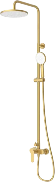 Душевая стойка Cezares Stylus STYLUS-CD-BORO, со смесителем, брашированное золото Sancos — Оригинал