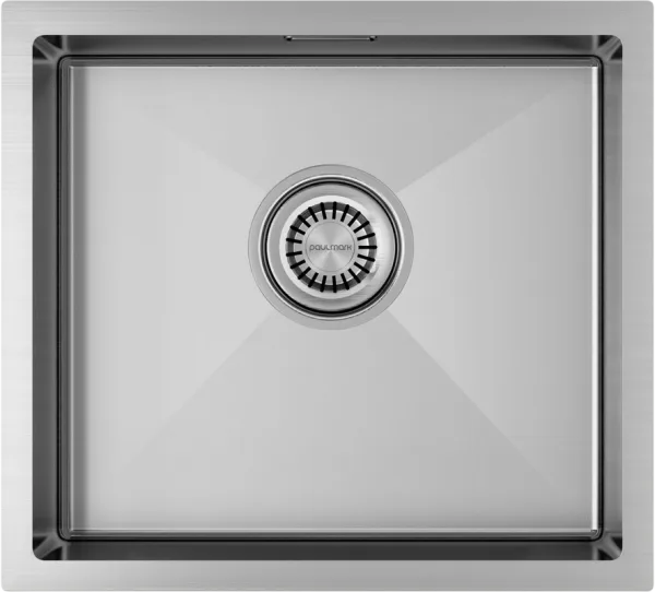 Мойка кухонная Paulmark Aller PM904444-BS брашированная нержавеющая сталь Sancos — Оригинал