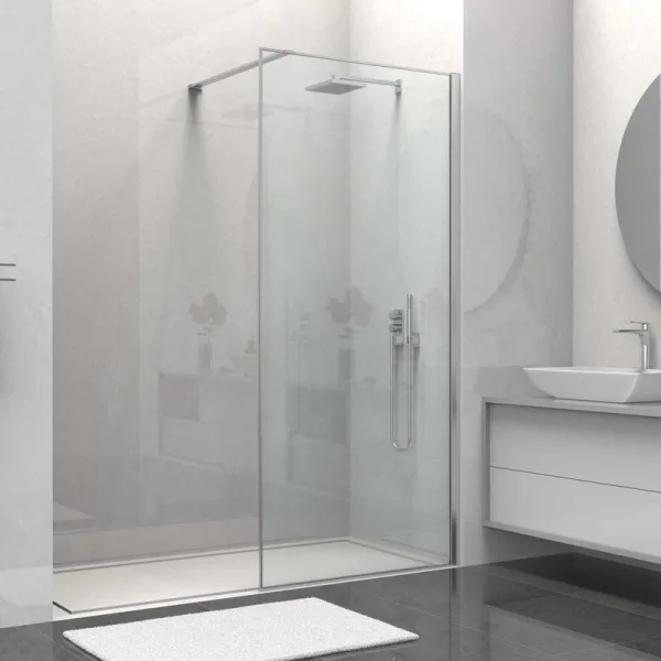 Душевая перегородка Walk-In VSW-1HS100CL, 1000*2000, хром, стекло прозрачное Sancos — Оригинал
