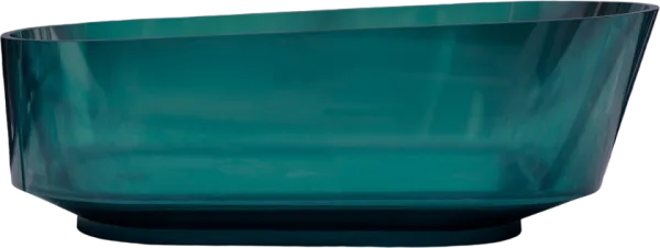 Акриловая ванна Abber Kristall AT9706 Aquamarin 170x80 см, отдельностоящая, бирюзовая, овальная, с д Sancos — Оригинал
