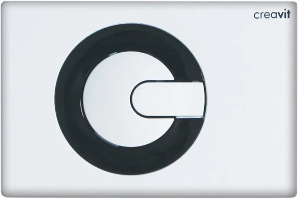 Кнопка смыва Creavit Power GP5001.02 бело-черная Sancos — Оригинал