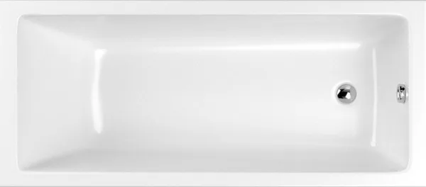 Акриловая ванна WHITECROSS Wave 170x75 см, пристенная, белая Sancos — Оригинал