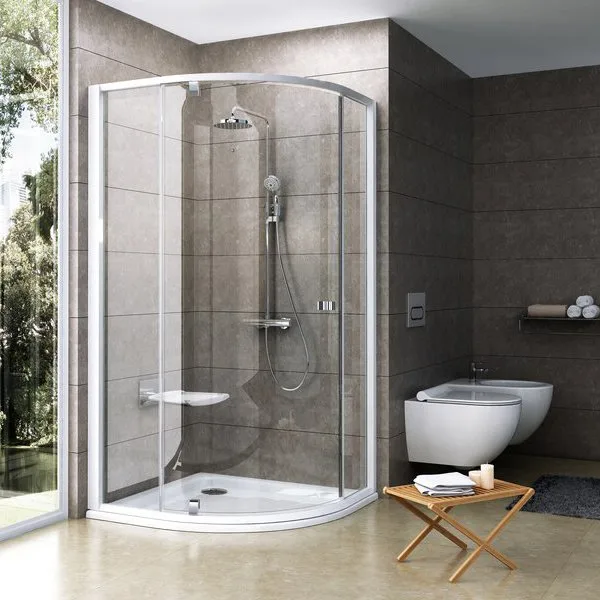 Душевой уголок Ravak Pivot PSKK3-90 Transparent, профиль белый Sancos — официальный сайт