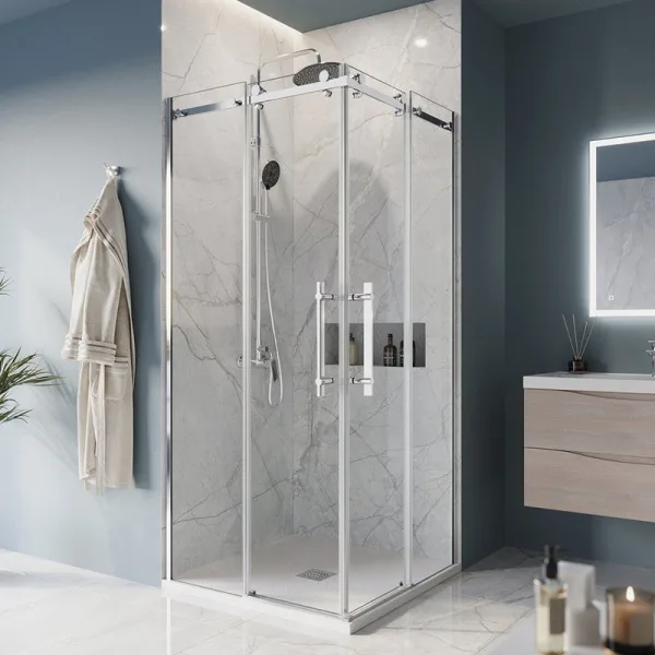 Душевой уголок BelBagno Marino -A-2-90-C-CR профиль хром Sancos — Оригинал