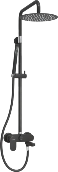Душевая стойка Wasserkraft Elbe 7400 A174.258.217.CB, черная Sancos — Оригинал