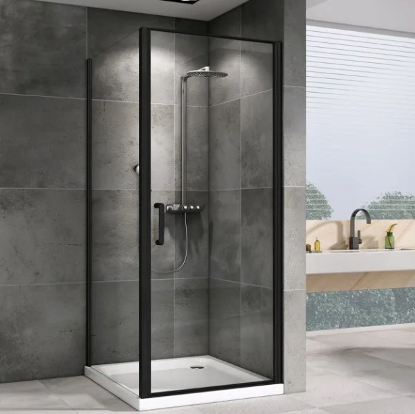 Душевой уголок Abber Sonnenstrand AG04100B-S70B 100x70, профиль черный, стекло прозрачное Sancos — Оригинал