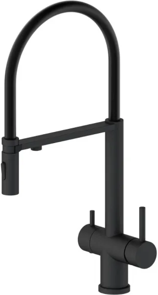 Смеситель для кухни Oliveeka K OL-458009-MB черный матовый Sancos — Оригинал