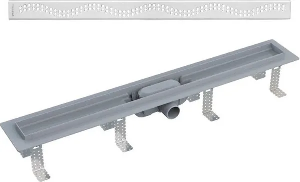 Душевой трап (лоток) AlcaPlast APZ8-Simple 950M с решеткой и опорами Sancos — Оригинал