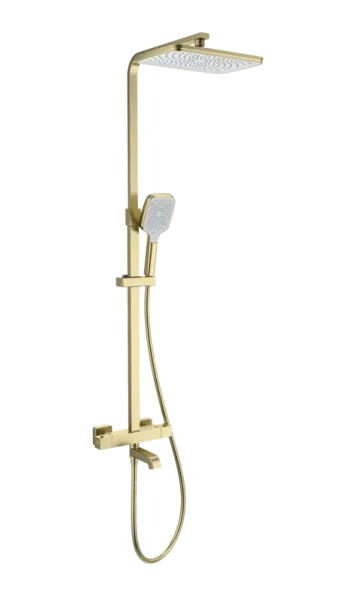 Душевая стойка Wonzon & Woghand STAY 3 WW-B3026-T1-BG, брашированное золото Sancos — Оригинал