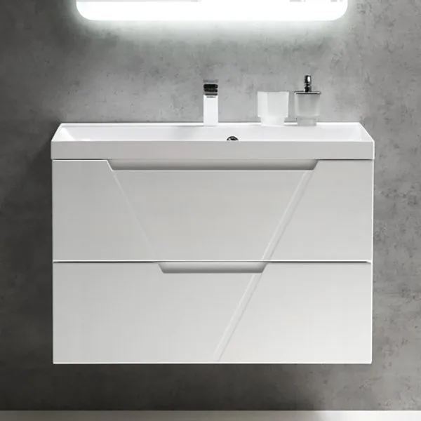 Тумба под раковину без столешницы BelBagno Vittoria 90 подвесная, bianco opaco Sancos — Оригинал