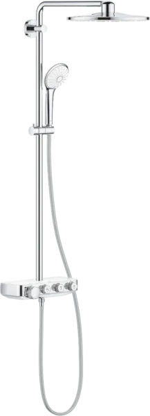 Душевая стойка Grohe Euphoria SmartControl 310 Duo 26507LS0, белая луна, с термостатом Sancos — Оригинал