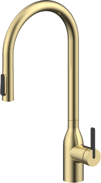 Смеситель для кухни Paulmark Universal Un213880-SBG светлое брашированное золото Sancos — Оригинал