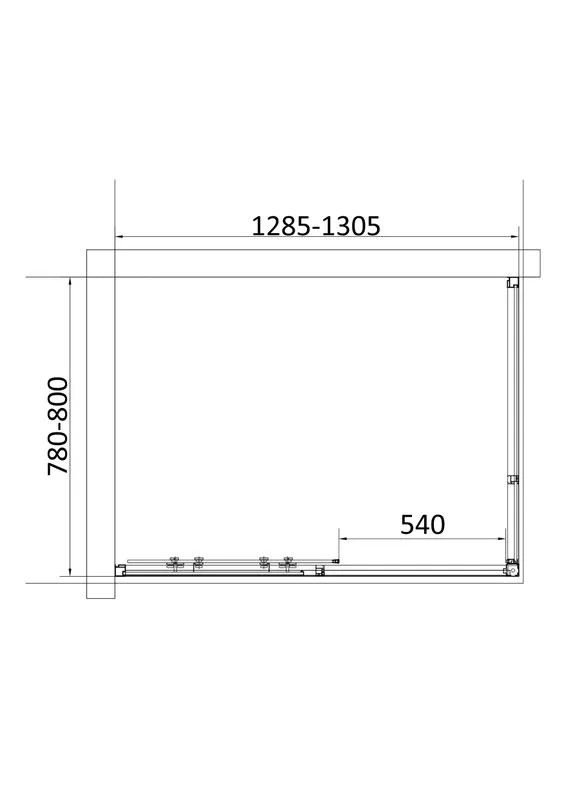 Душевой уголок Vincea Slim VSR-6SL8013CLB 130х80 см, профиль матовый черный, стекло прозрачное Sancos — официальный сайт
