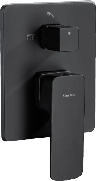 Встраиваемый смеситель для душа Allen Brau Infinity X2 5.21014-31 С ВНУТРЕННЕЙ ЧАСТЬЮ, чёрный Sancos — Оригинал