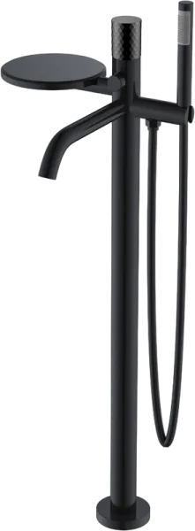 Напольный смеситель для ванны с душем Boheme Stick 129-BB, black diamond black Sancos — Оригинал
