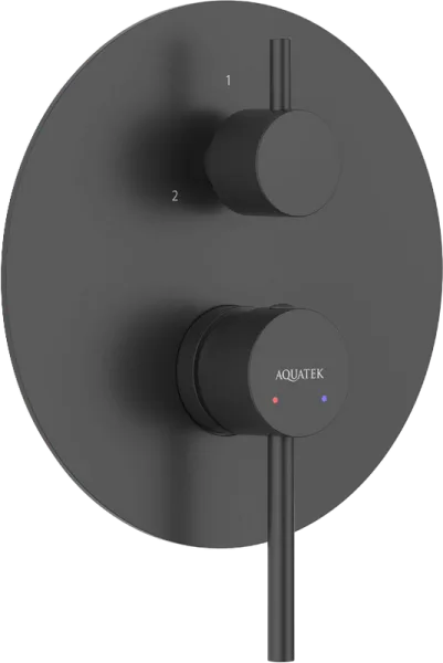 Встраиваемый смеситель AQUATEK Европа AQ1347MB С ВНУТРЕННЕЙ ЧАСТЬЮ, 3 режима, матов Sancos — Оригинал