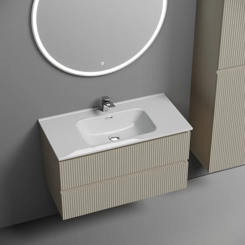 Тумба под раковину Sancos подвесная Snob T 90 Beige Soft SNT90CE Sancos — официальный сайт