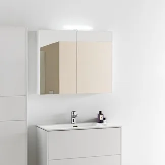 Зеркало-шкаф Laufen Base 80 80 белое матовое Sancos — Оригинал