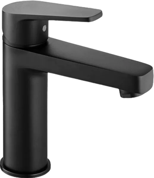 Смеситель для раковины Allen Brau Eclipse 5.E1001-31 с донным клапаном, матовый черный Sancos — Оригинал