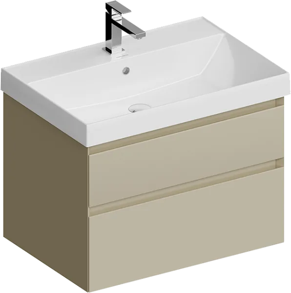 Тумба под раковину без столешницы KERAMA MARAZZI Cubo 70 подвесная, лимо матовая Sancos — Оригинал