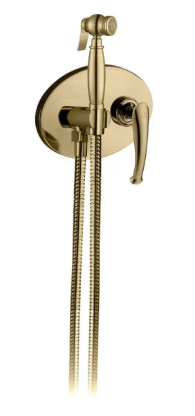 Гигиенический душ AltroBagno Beatrice 060111 Br со смесителем, С ВНУТРЕННЕЙ ЧАСТЬЮ, бронза Sancos — Оригинал