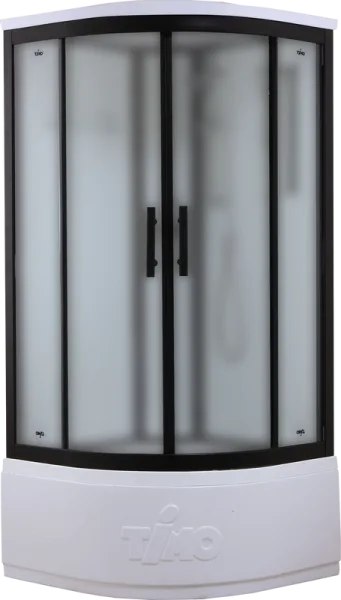 Душевая кабина Timo Standart T-6690BF Black Fabric с высоким поддоном, профиль черный Sancos — Оригинал
