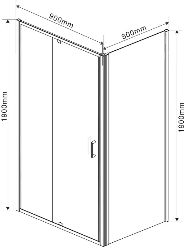 Душевой уголок Vincea Intra VSR-1I809080CL 90x80 см, профиль хром, стекло прозрачное Sancos — официальный сайт