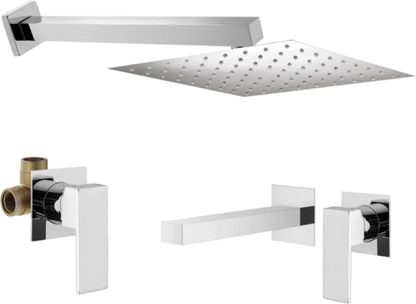 Комплект для ванной Plumberia Selection Tag KITTG01CR220 С ВНУТРЕННЕЙ ЧАСТЬЮ, хром Sancos — Оригинал