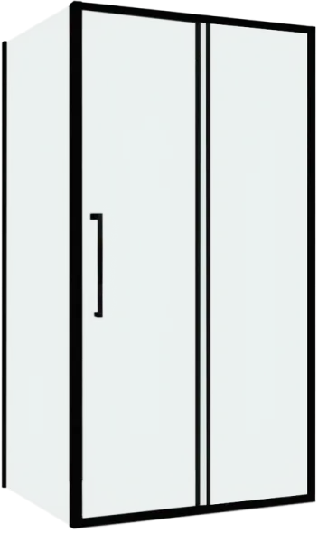 Душевой уголок Abber Schwarzer Diamant AG30110BH-S60B 110x60, профиль черный,  стекло прозрачное Sancos — Оригинал