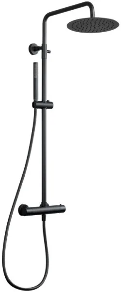 Душевая стойка Splendy Relax P RP208XTR25C1BM, с термостатом, черный матовый Sancos — Оригинал