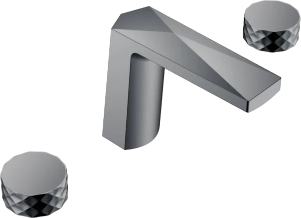 Смеситель на борт ванны Boheme Venturo 150-SGM-DIAMOND, shine gun metal Sancos — Оригинал