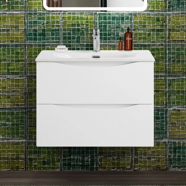 Тумба под раковину без столешницы BelBagno Marino-cer-n 70 подвесная, bianco lucido Sancos — Оригинал