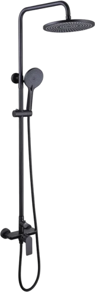 Душевая стойка Abber Weiss Insel AF8020B, черная матовая Sancos — Оригинал