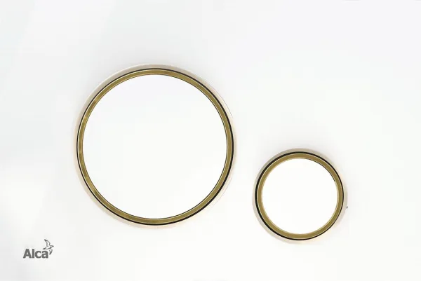 Кнопка смыва AlcaPlast Thin THIN M775 белый / золото Sancos — Оригинал