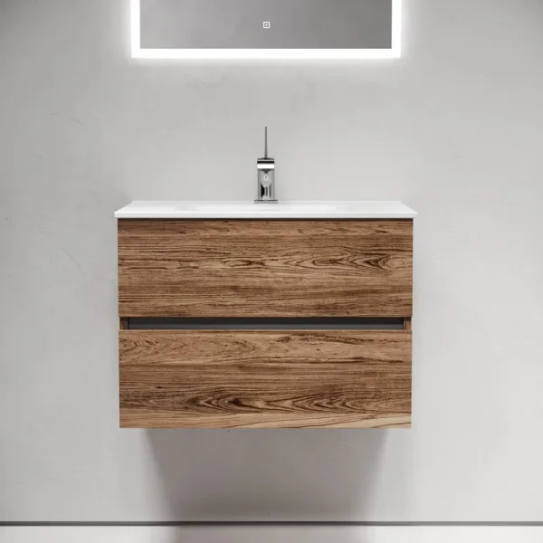 Тумба с раковиной Sancos Urban 70 дуб чарльстон, белая раковина CN7007 Sancos — Оригинал