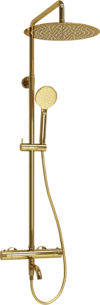 Душевая стойка Wasserkraft Sauer A188.263.207.PG Thermo, с термостатом, золото Sancos — Оригинал