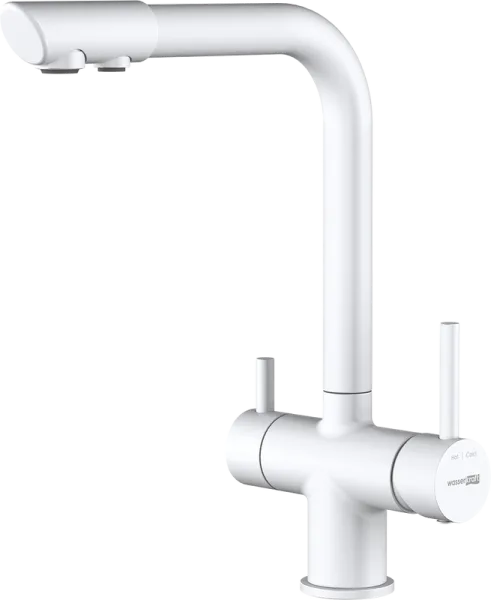 Смеситель для кухни Wasserkraft A8357 белый матовый Sancos — Оригинал